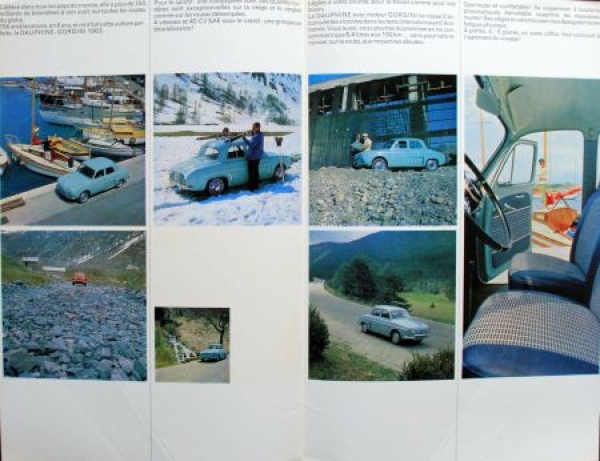 Renault Dauphine Gordini Modelprogram 1963 Carbrochure (8091)